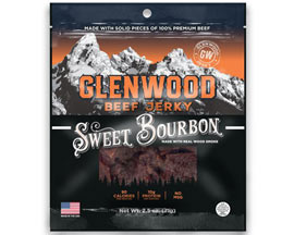 Glenwood® Sweet Bourbon Beef Jerky - 2.5 oz