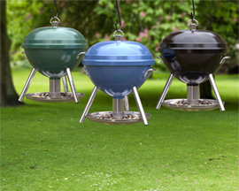 2.5 lb Metal Kettle Grill Bird Feeder (ASSORTED COLORS)