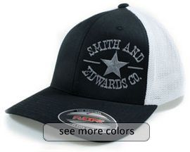 Smith & Edwards® Side Star Logo Mesh Flexfit Two-Tone Trucker Hat