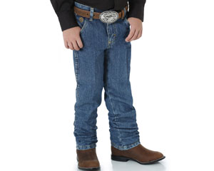 Wrangler® Big Boy's George Strait Original Cowboy Cut Jeans - Heavyweight Stone Denim