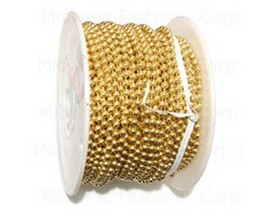 Midwest Fastener® Brass Ball Chain by the Foot - Size #10