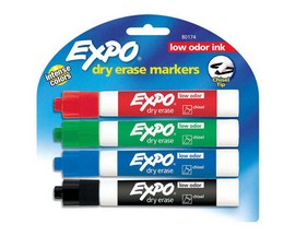 Expo® 4-piece Dry Erase Markers Set - Broad Tip