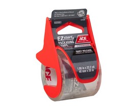 Ace® 1.88 in. x 22.2 yd. EZ Start Packaging Tape with Dispenser - Quiet Release Clear