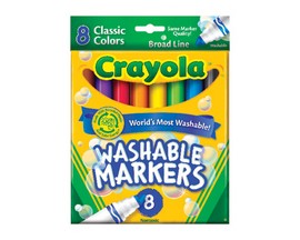 Crayola® Classic Colors Assorted Broad Tip Washable Markers - 8 pack