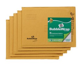 Duck® 8.5 in. x 11 in. BubbleWrap Padded Yellow Envelopes - 5 pack