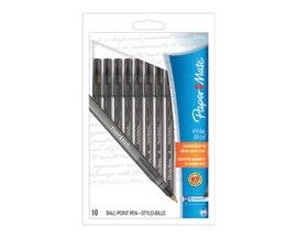 Paper Mate® Write Bros 1.0mm Black Ball Point Stick Pens - 10 pack