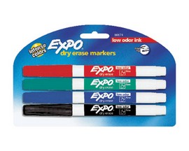 Expo® 4-piece Dry Erase Markers Set - Fine Tip