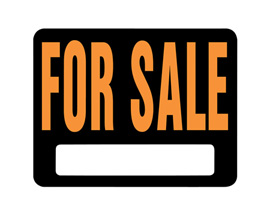 Hy-Ko® Tape-On 14.5x18.5 in. Black & Orange Plastic Sign -  For Sale