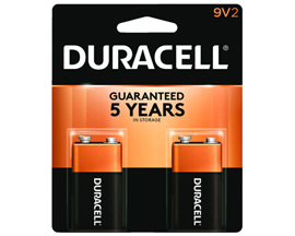 Duracell® Coppertop 9V Alkaline Batteries - 2 pack