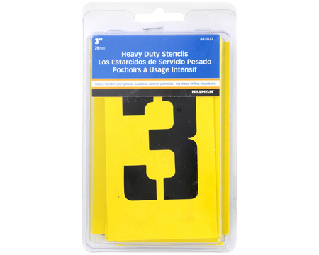 Hillman® Heavy Duty 3 in. Card Stock Stencil Set