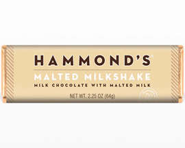 Hammond's® 2.25 oz. Milk Chocolate Bar - Malted Milkshake