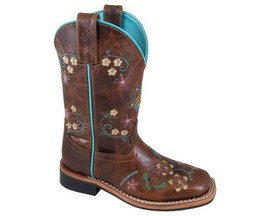 Smoky Mountain Floralie Youth's Western Boot - Brown