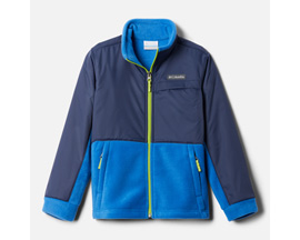 Columbia® Boys' Steens Mountain Overlay Fleece Jacket - Bright Indigo/Collegiate Navy