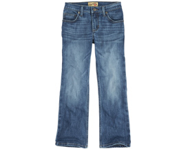 Wrangler® Boy's 20X No. 42 Vintage Slim-Fit Boot Cut Jeans - Trail Ride Wash