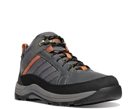 Danners® Men's Wide Riverside Mid Work Shoe - Gray/Orange