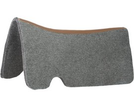 Mustang Manufacturing® Blue Horse 30 in. Pressed Wool Contoured Liner Pad - Gray