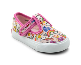 Blowfish Malibu® Toddler Girl's Mollie-T Sneakers - Peach Fun Pop Canvas
