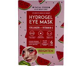 My Beauty Spot® Facial Food Hydrogel Eye Mask with Collagen & Vitamin C - 6 pairs