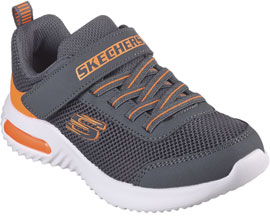 Skechers® Boys' Bounder-Tech Sneaker - Charcoal / Orange