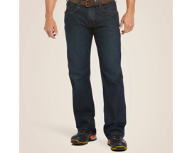 Ariat® Men's Rebar M5 Straight DuraStretch Edge Stackable Straight Leg Jeans - Blackstone