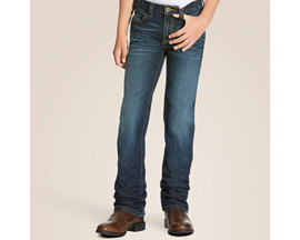 Ariat® Boy's B5 Slim Stretch Legacy Stackable Straight Leg Jeans - Durham 