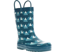 Western Chief® Kid's Mountain Man Tall Rain Boots - Blue