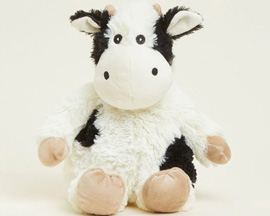 Warmies® Plush Microwavable Stuffed Animal - Black and White Cow