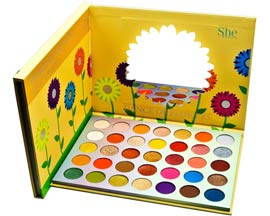 S.he Makeup® Bold, Matte & Shimmer 35 Color Palette - Dance of Flowers