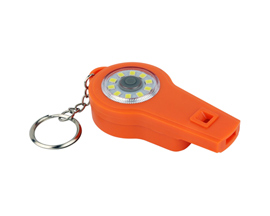 Sona Enterprises® Illuminated 10 LED Emergency Whistle Key Chain