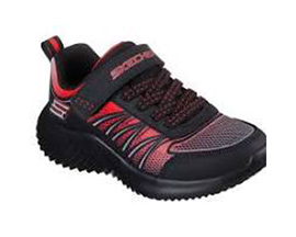 Skechers® Boy's Bounder Zatic Light Sneakers - Black / Red