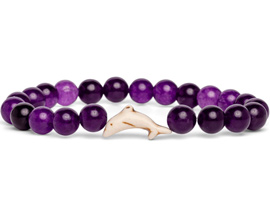 Fahlo® The Odyssey Dolphin Tracking Bracelet - Echo Purple Stone