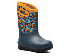 Bogs® Kids Snow Shell Mid Snow Boots - Ink Blue Multi