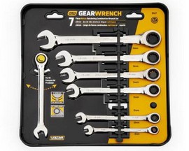 GearWrench® 72-Tooth 12 Point Ratcheting Combination Metric Wrench Set - 7 pc.