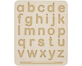 BeginAgain® Wooden Tracing Board - Lowercase Letters