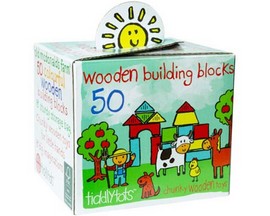 House of Marbles® Wooden Farm Building Block - 50 piece