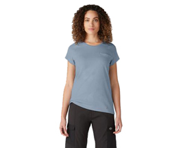Dickies® Women's Cooling Short Sleeve Pocket T-Shirt - Fog Blue