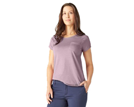 Dickies® Women's Cooling Short Sleeve Pocket T-Shirt - Mauve Shadow Heather