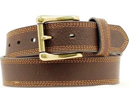 Nocona® Men's HD-Xtreme Triple-Stitched Leather Belt - Brown