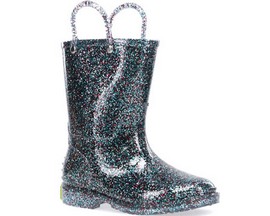 Western Chief® Kid's Glitter Rubber Rain Boots - Multi Clear