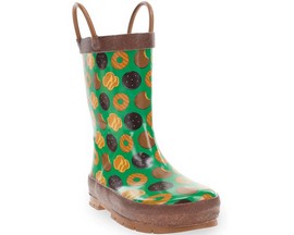 Western Chief® Kid's Girl Scouts® It's Raining Cookies Rain Boots - Green