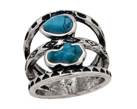 Montana Silversmiths® Perfect Balance Turquoise Attitude Ring