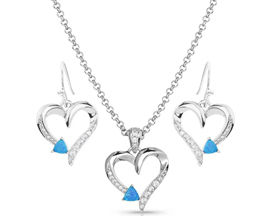 Montana Silversmiths® Love Everlasting Opal Crystal Jewelry Set