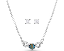 Montana Silversmiths® Graceful Balance Turquoise Crystal Jewelry Set