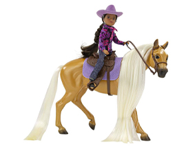 Breyer Charm & Western Rider Gabi gift set
