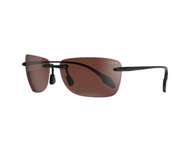 BEX® Jaxyn X Relialite Rimless Sunglasses - Black / Brown / Silver