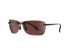 BEX® Jaxyn XL Relialite Rimless Sunglasses - Black / Brown / Silver