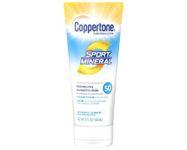 Coppertone Sport Mineral Sunscreen Lotion 50spf  5oz