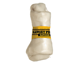 Savory Prime Knotted 5" Beef Rawhide Bone 