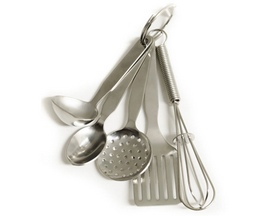 Norpro® Stainless Steel Mini Kitchen Utensils Keychain Set