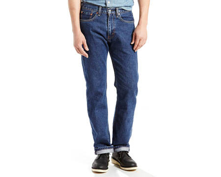 Levi® Men's 505 Regular Fit Jeans - Dark Stonewash